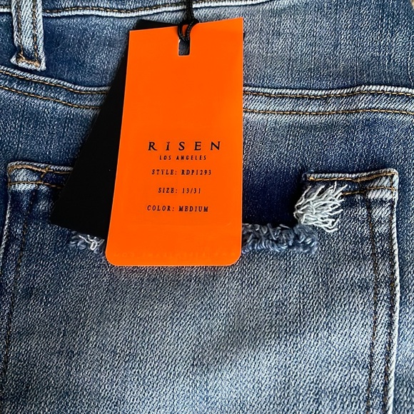 Risen Los Angeles Jeans Highrise Vintage Wash Skinny Jeans 5 Pocket